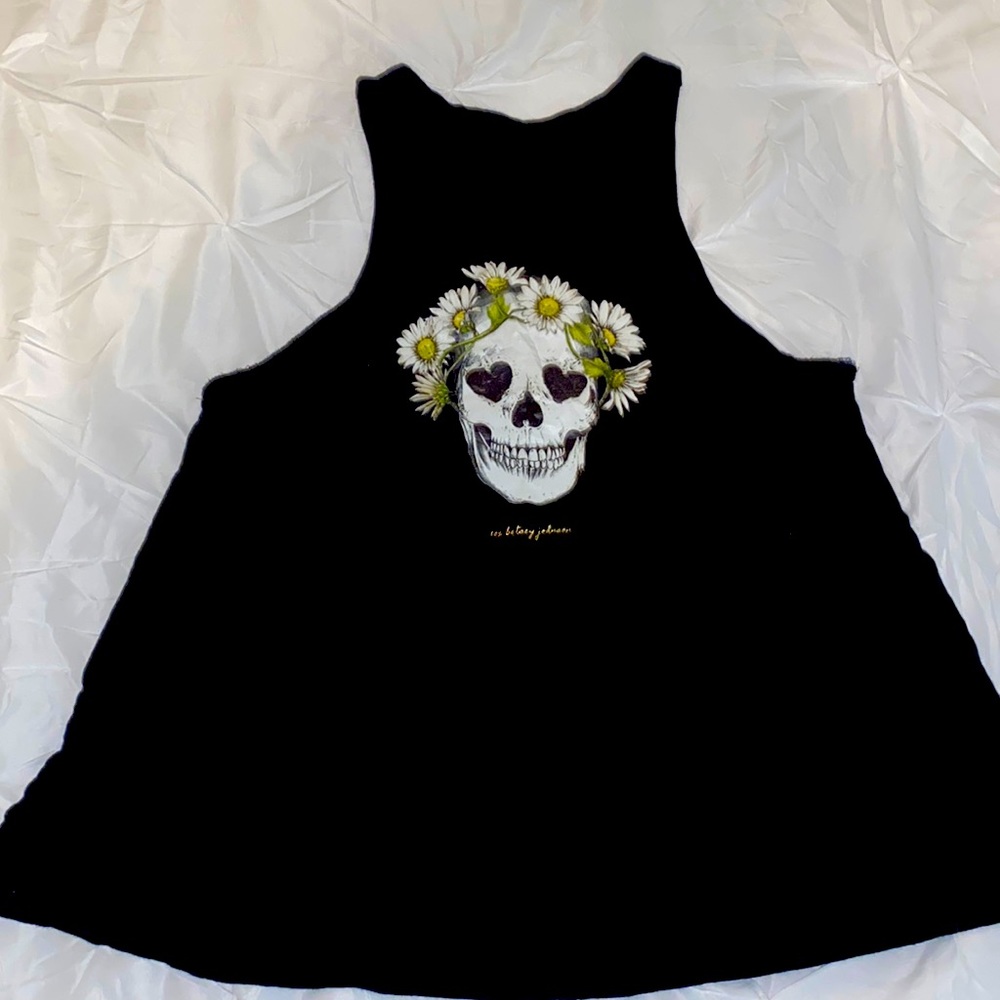 Skull flowy tank